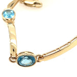 9ct Yellow Gold & Topaz Bracelet