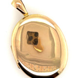 Antique 18ct Yellow Gold Hinged Locket Pendant Circa 1900
