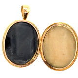 Antique 18ct Yellow Gold Hinged Locket Pendant Circa 1900