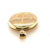 Antique 18ct Yellow Gold Hinged Locket Pendant Circa 1900