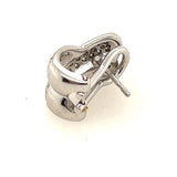 18ct White Gold & Diamond 'X' Shaped Earrings