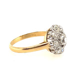 18ct Yellow Gold, Palladium and Platinum Ring