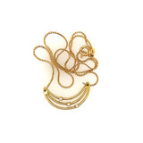 3 stone Diamond 18ct yellow gold necklet