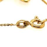 3 stone Diamond 18ct yellow gold necklet