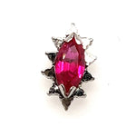 14ct White Gold & Ruby Handmade Stud Earrings