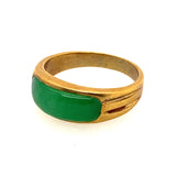 14ct Yellow Gold Jade Ring