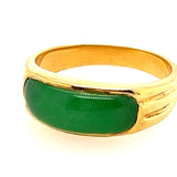 14ct Yellow Gold Jade Ring