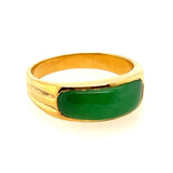 14ct Yellow Gold Jade Ring