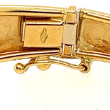 Elegant 18ct Yellow Gold Engraved Hinged Bangle – A Timeless Investment in Luxury