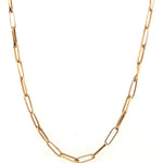 9ct Yellow Gold Long Oval Link Chain