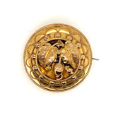 Antique 9ct Yellow Gold “In Memorium” Brooch – A Rare Piece of Mourning Jewelry