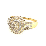 9ct Yellow Gold Diamond Ring