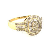 9ct Yellow Gold Diamond Ring
