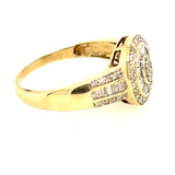 9ct Yellow Gold Diamond Ring