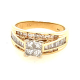 14k Yellow & White Gold Diamond Ring