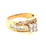 14k Yellow & White Gold Diamond Ring