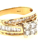 14k Yellow & White Gold Diamond Ring