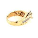 14k Yellow & White Gold Diamond Ring