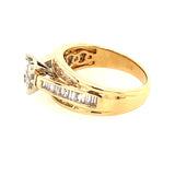 14k Yellow & White Gold Diamond Ring