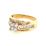 14k Yellow & White Gold Diamond Ring