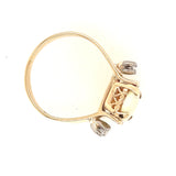 Stunning 9ct Yellow and White Gold Opal and Diamond Ring – A Dazzling Pre-Loved Treasure!