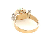 Stunning 9ct Yellow and White Gold Opal and Diamond Ring – A Dazzling Pre-Loved Treasure!