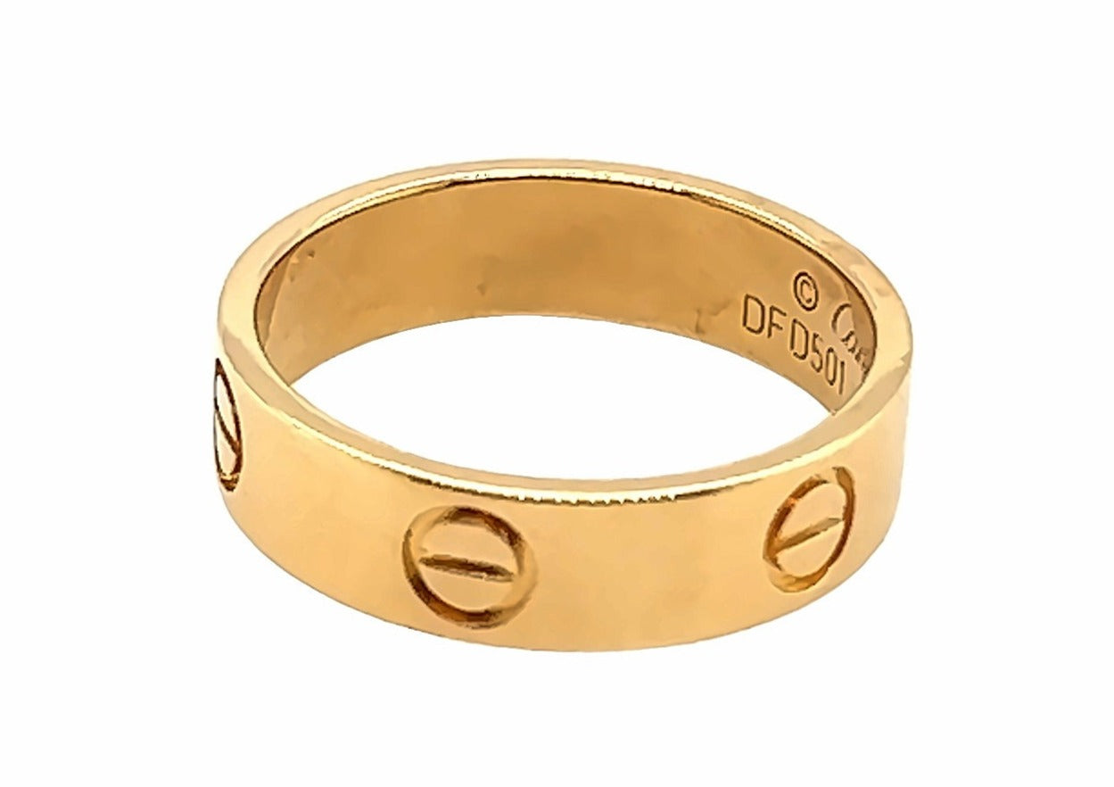 Cartier Love 18ct Yellow Gold Ring DFD501