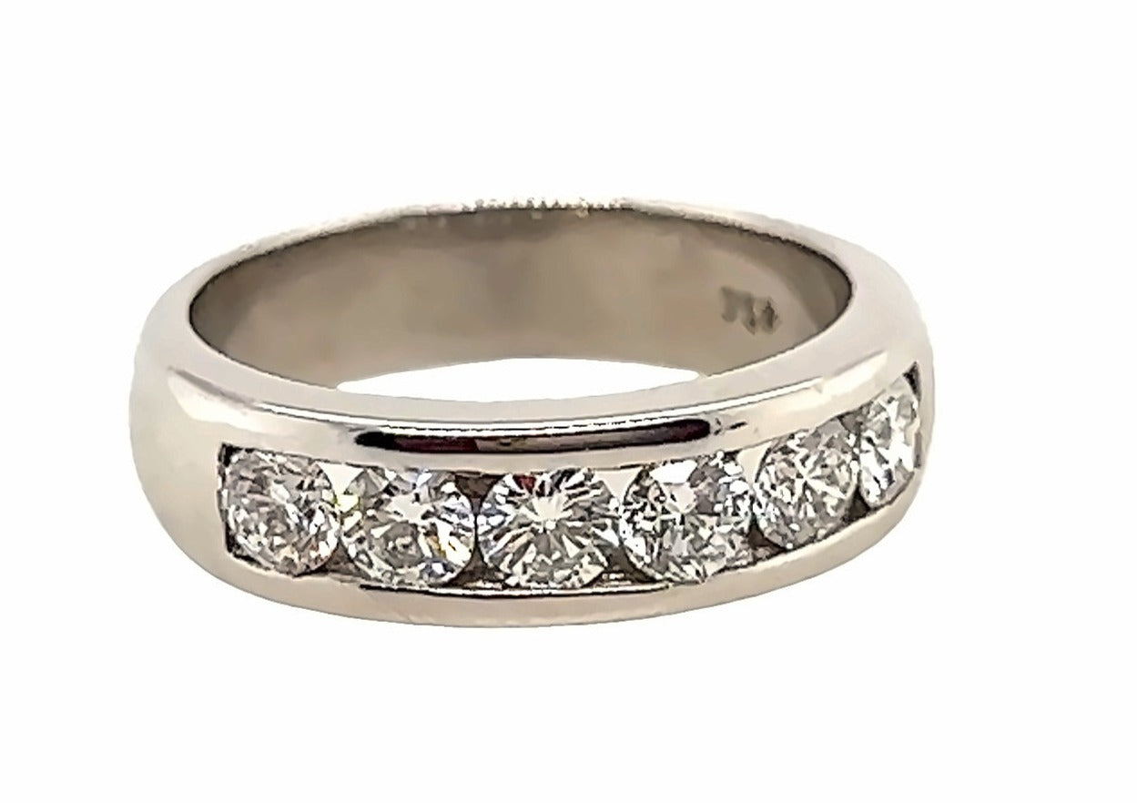 White Gold Diamond Ring TDW 1.00ct