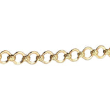 E1143 9ct Yellow Gold Engraved Links Bracelet