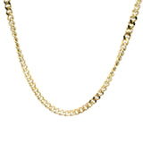 Elegant 18ct Yellow Gold Diamond Cut Curb Link Chain with Parrot Clasp