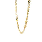 Elegant 18ct Yellow Gold Diamond Cut Curb Link Chain with Parrot Clasp