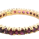 Timeless 14ct Yellow Gold Ruby Eternity Band – A Stunning Symbol of Everlasting Elegance