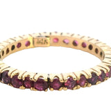 Timeless 14ct Yellow Gold Ruby Eternity Band – A Stunning Symbol of Everlasting Elegance