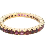 Timeless 14ct Yellow Gold Ruby Eternity Band – A Stunning Symbol of Everlasting Elegance