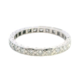 EXQUISITE PLATINUM 21 STONE DIAMOND ETERNITY RING