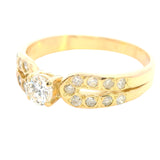 Elegant 18ct Yellow Gold Diamond Ring – Perfect for Engagement or Commitment