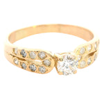 Elegant 18ct Yellow Gold Diamond Ring – Perfect for Engagement or Commitment