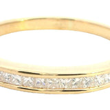 18ct Yellow Gold and Diamond Wedding Band Ring US 8 | UK/AU Q