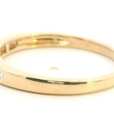 18ct Yellow Gold and Diamond Wedding Band Ring US 8 | UK/AU Q