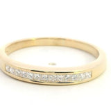 18ct Yellow Gold and Diamond Wedding Band Ring US 8 | UK/AU Q