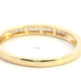 18ct Yellow Gold and Diamond Wedding Band Ring US 8 | UK/AU Q