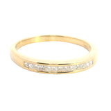 18ct Yellow Gold and Diamond Wedding Band Ring US 8 | UK/AU Q