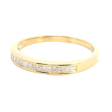 18ct Yellow Gold and Diamond Wedding Band Ring US 8 | UK/AU Q