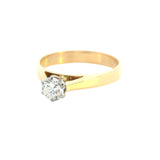 Stunning 18ct Yellow & White Gold Diamond Ring by P Bram – Ideal for Engagement or Investment