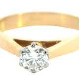 Stunning 18ct Yellow & White Gold Diamond Ring by P Bram – Ideal for Engagement or Investment