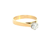 Stunning 18ct Yellow & White Gold Diamond Ring by P Bram – Ideal for Engagement or Investment