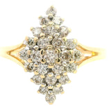 Exquisite 18ct Yellow Gold Diamond Ring (Size US 7 | UK/AU O)