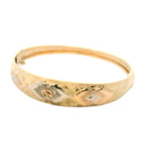 Elegant 18ct Yellow Gold Engraved Hinged Bangle – A Timeless Investment in Luxury