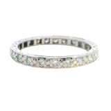 EXQUISITE PLATINUM 21 STONE DIAMOND ETERNITY RING