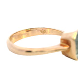 ELEGANT 9CT YELLOW GOLD SINGLE STONE TOPAZ RING